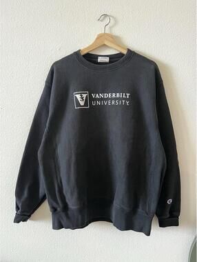 VTG Champion Reverse Weave L Vanderbilt University Black